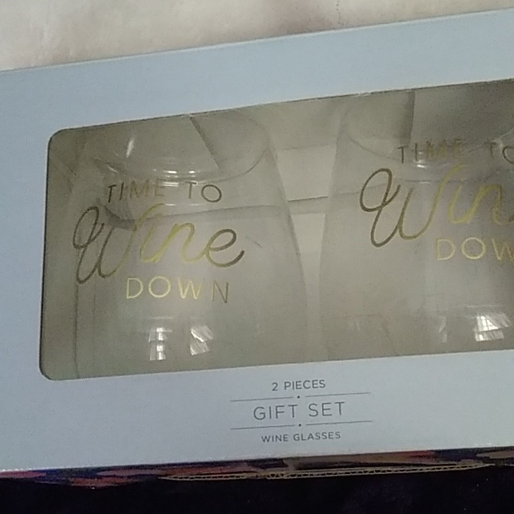 🎁Time To Wine Down Wine Glasses